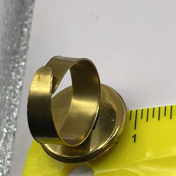 9/3 Todays show gift Big vintage mosaic brass red blue necklace pendant & more - Picture 11 of 14